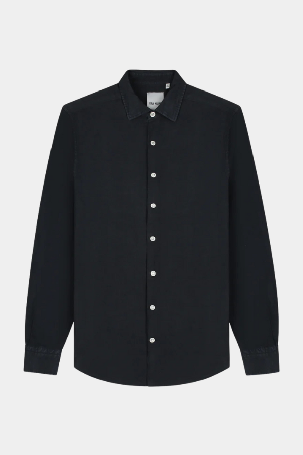Afbeelding van Linnen Shirt - Dark Navy-  Van Harper