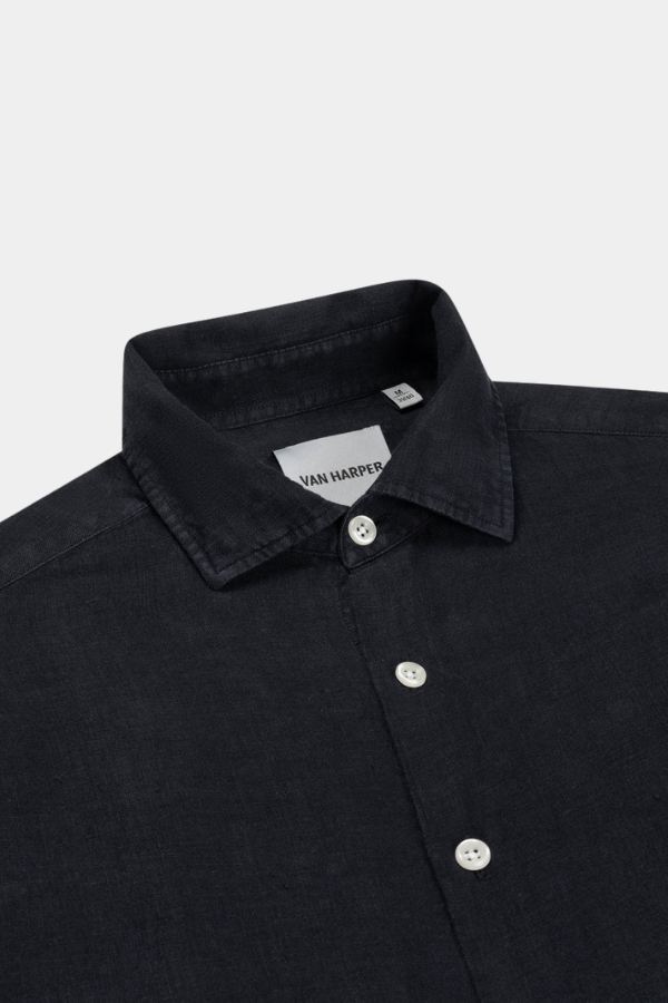 Afbeelding van Linnen Shirt - Dark Navy-  Van Harper