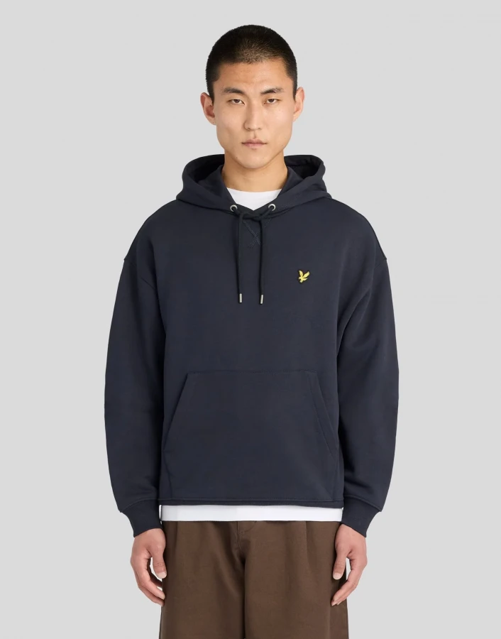 Afbeelding van ML2628V - Dark Navy - Loose Fit Hooded Sweater - Lyle & Scott