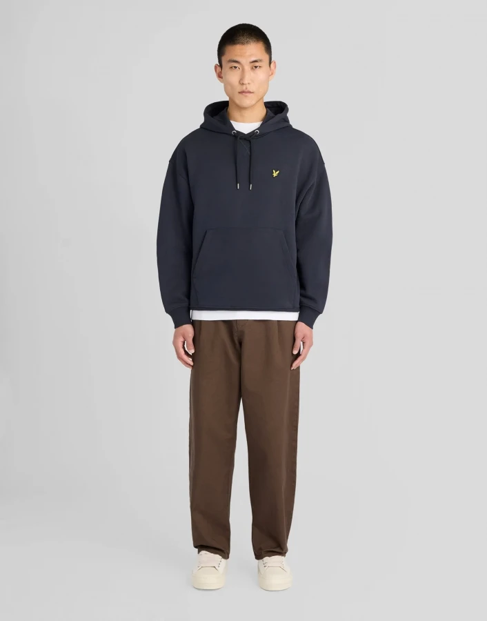 Afbeelding van ML2628V - Dark Navy - Loose Fit Hooded Sweater - Lyle & Scott