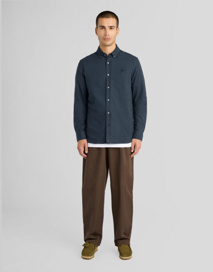 Afbeelding van LW2542V Tonal Plain Flannel Shirt - Overhemd - Lyle & Scott