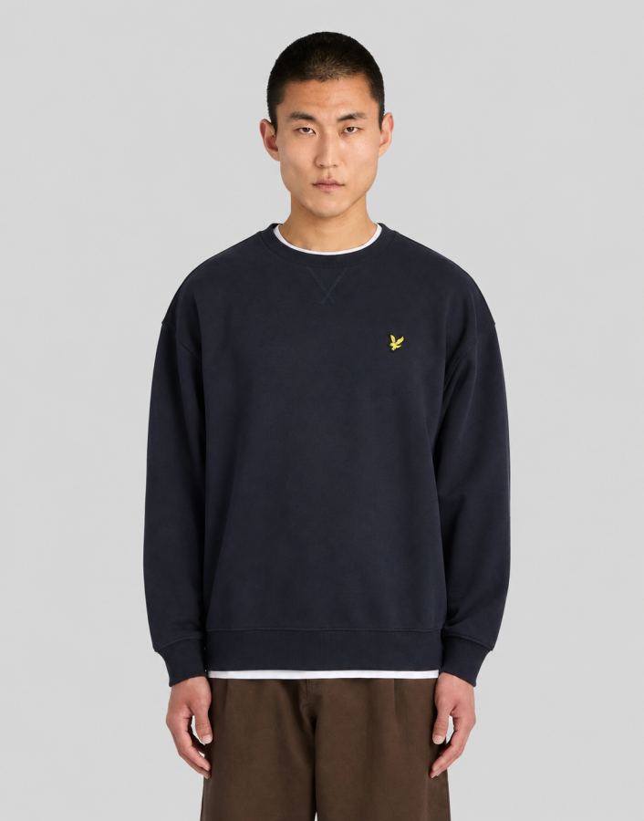 Afbeelding van ML2627V - Heavy weight Loopback - Dark Navy - Sweater - Lyle & Scott