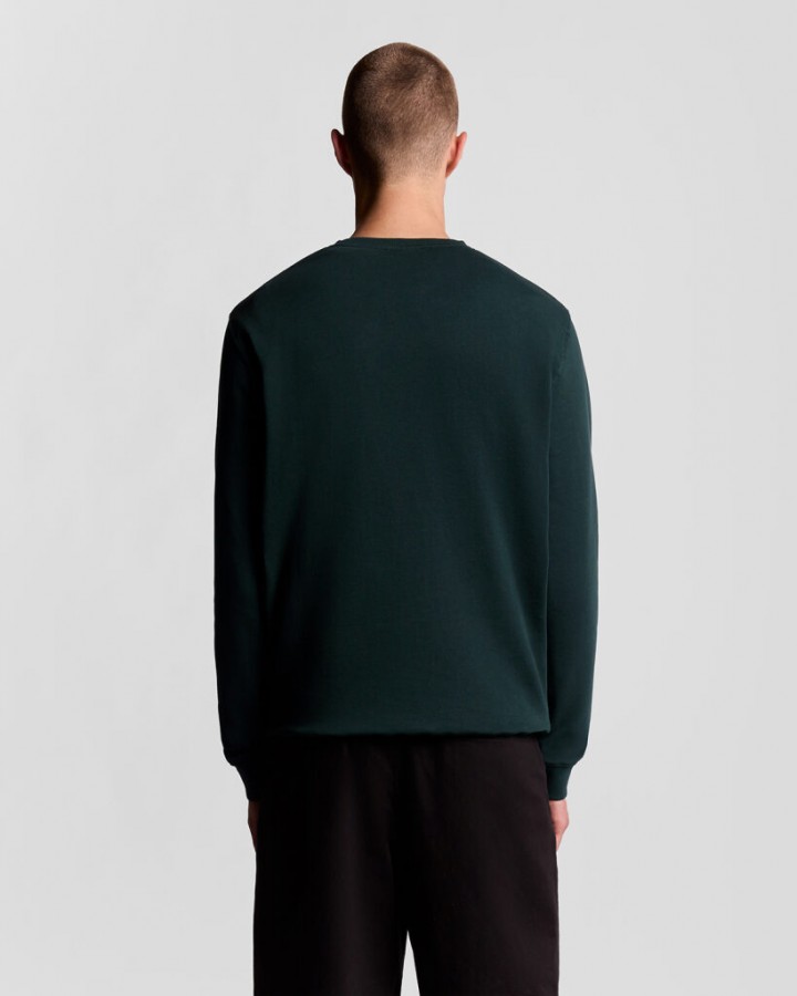 Afbeelding van ML424VOG - Crew Neck Sweat - Dark Green - Sweater - Lyle & Scott