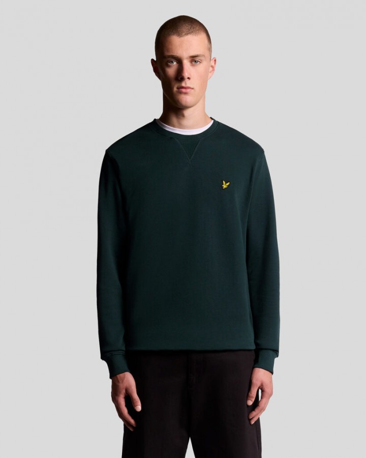 Afbeelding van ML424VOG - Crew Neck Sweat - Dark Green - Sweater - Lyle & Scott