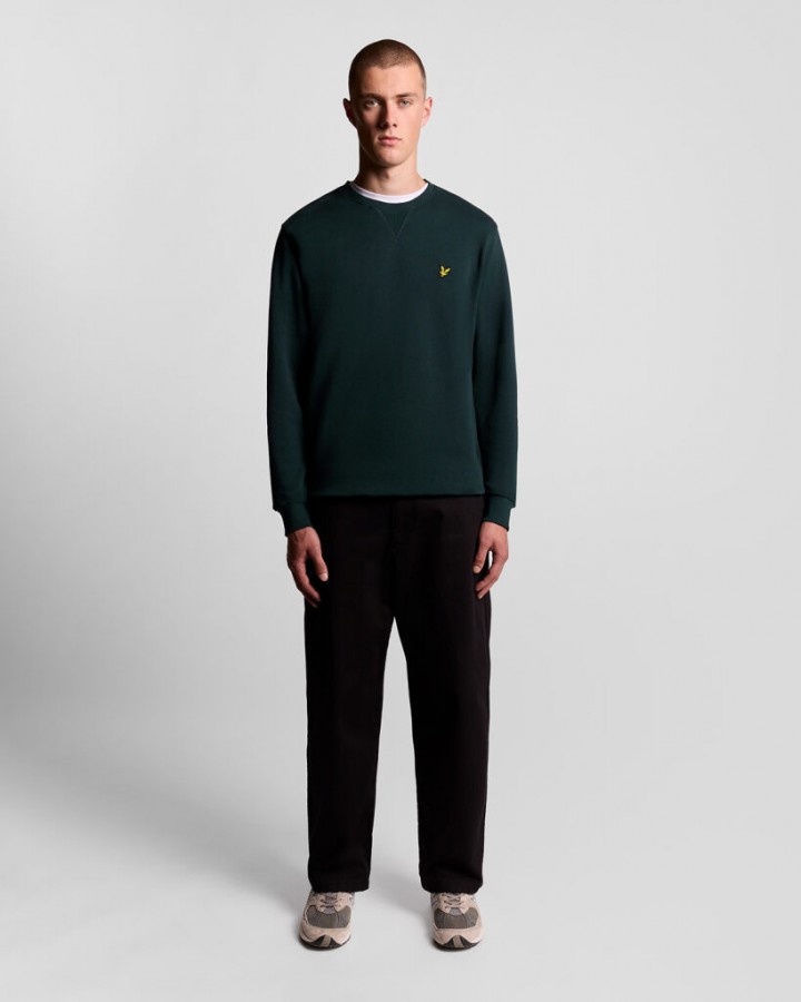 Afbeelding van ML424VOG - Crew Neck Sweat - Dark Green - Sweater - Lyle & Scott