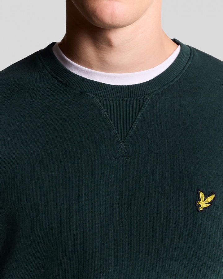 Afbeelding van ML424VOG - Crew Neck Sweat - Dark Green - Sweater - Lyle & Scott