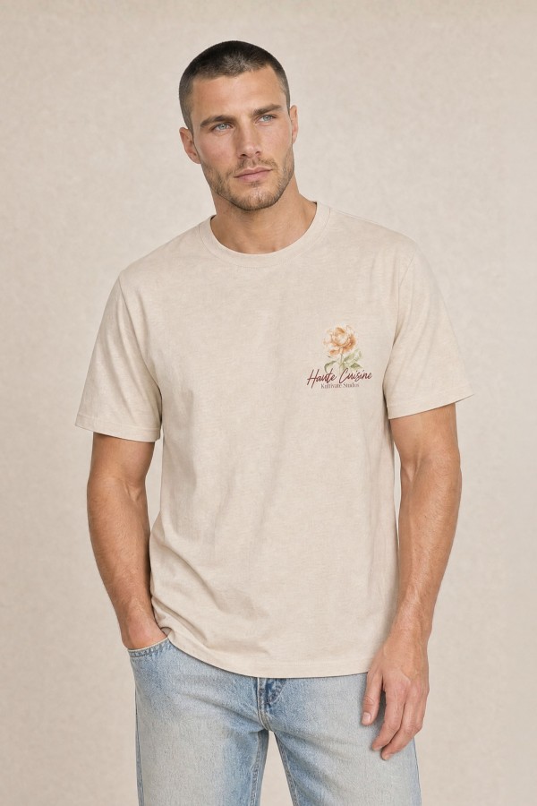 Afbeelding van 2601030206 TS CUISINE 135 Summer Sand T-Shirt - Kultivate