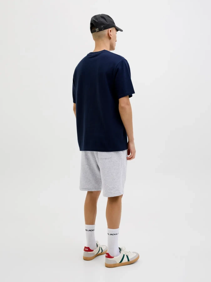 Afbeelding van 12249285 BRADLEY Light Grey Melange - Heren Short - Jack & Jones