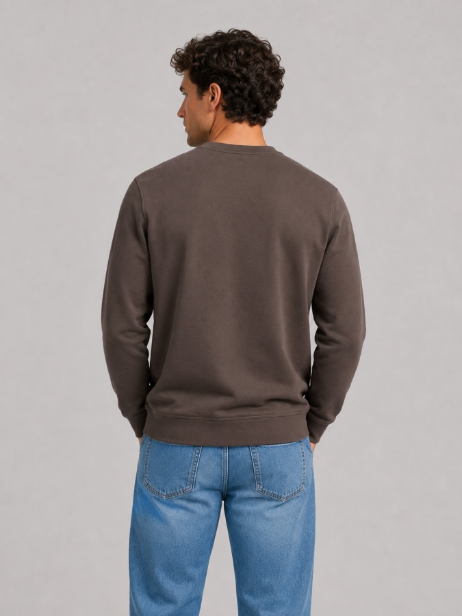 Afbeelding van GEM1178 Dark Coffee White - Sweater - Airforce
