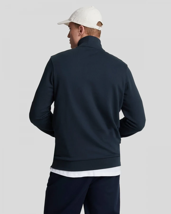 Afbeelding van ML2022VT Loopback Quarter Zip Dark Navy Heren Sweater Lyle & Scott