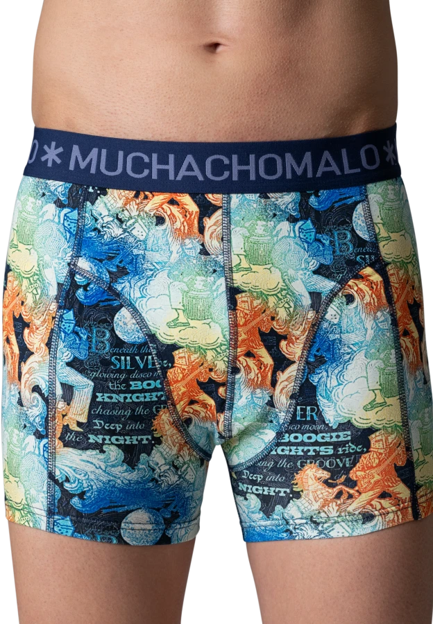 Afbeelding van BOOGIEKNIGHTS 3-PACK 01 Print/Print/Solid Heren Boxers - Muchachomalo