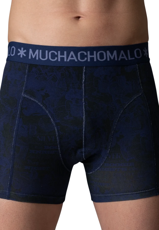 Afbeelding van BOOGIEKNIGHTS 3-PACK 01 Print/Print/Solid Heren Boxers - Muchachomalo