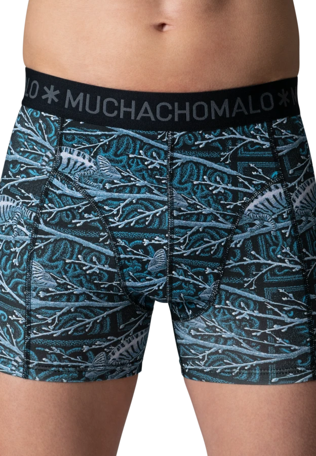 Afbeelding van CHAMELEON 3-Pack 01 Print/Print/Solid Heren Boxers - Muchachomalo