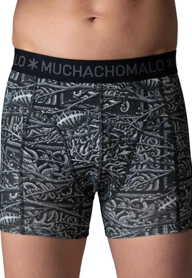 Afbeelding van CHAMELEON 3-Pack 01 Print/Print/Solid Heren Boxers - Muchachomalo