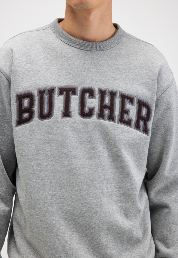 Afbeelding van Butcher Crew M2623014 Grey Melange 133 - Butcher of Blue