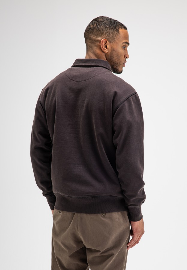 Afbeelding van Curl Sweat Polo M2623019 Topaz Brown 694 -Sweater -Butcher of B