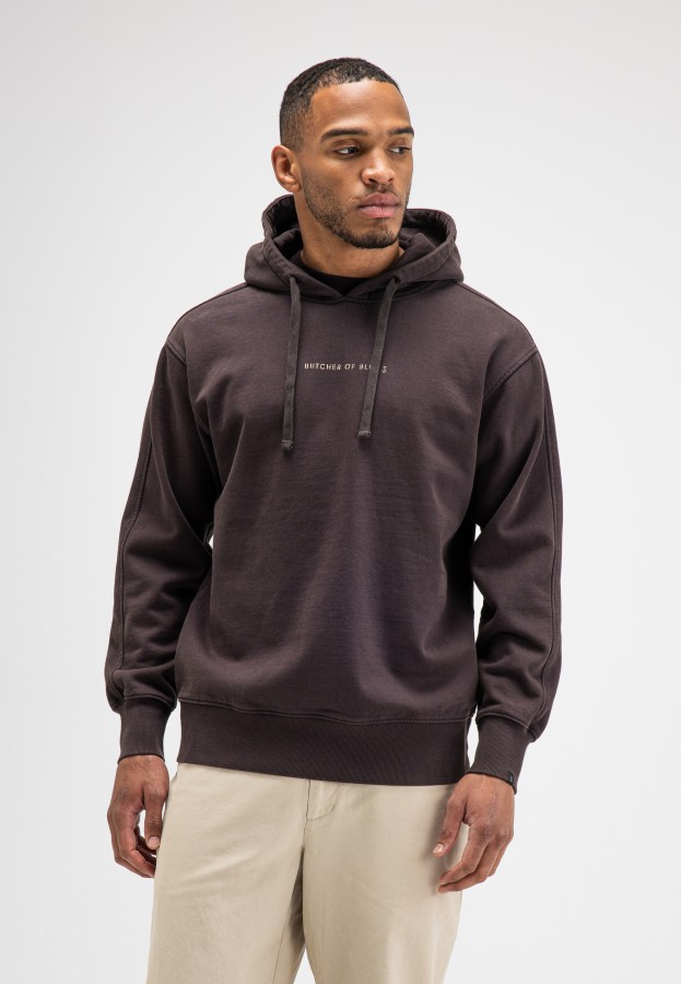 Afbeelding van QCC HDD M2623027 Topaz Brown 694 - Sweater Hoodie - Butcher of Blue