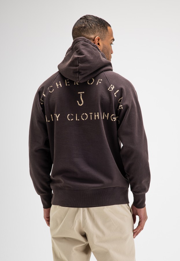 Afbeelding van QCC HDD M2623027 Topaz Brown 694 - Sweater Hoodie - Butcher of Blue