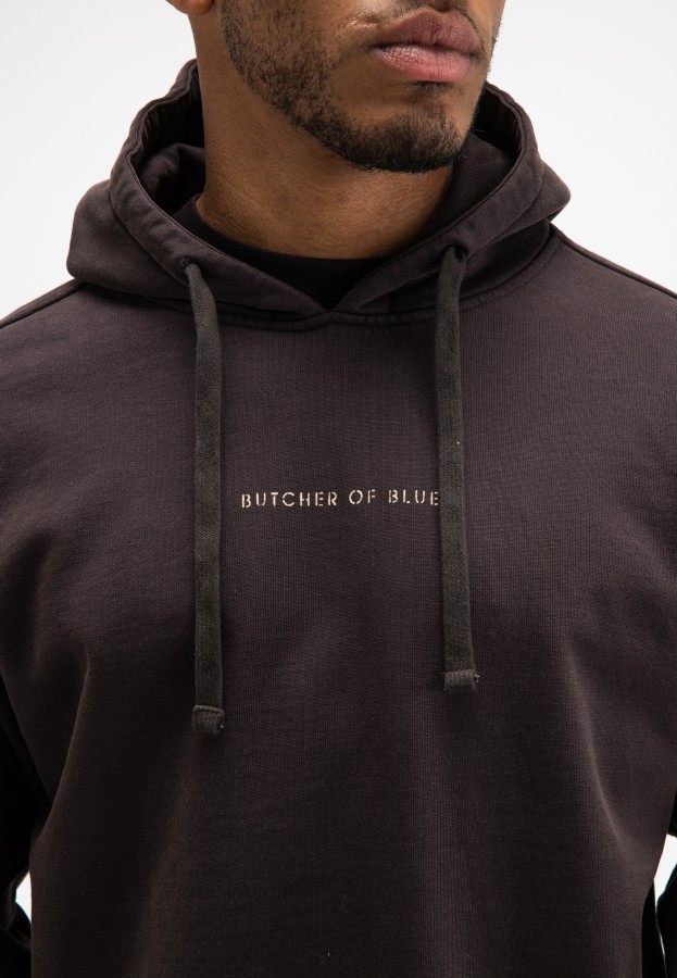 Afbeelding van QCC HDD M2623027 Topaz Brown 694 - Sweater Hoodie - Butcher of Blue