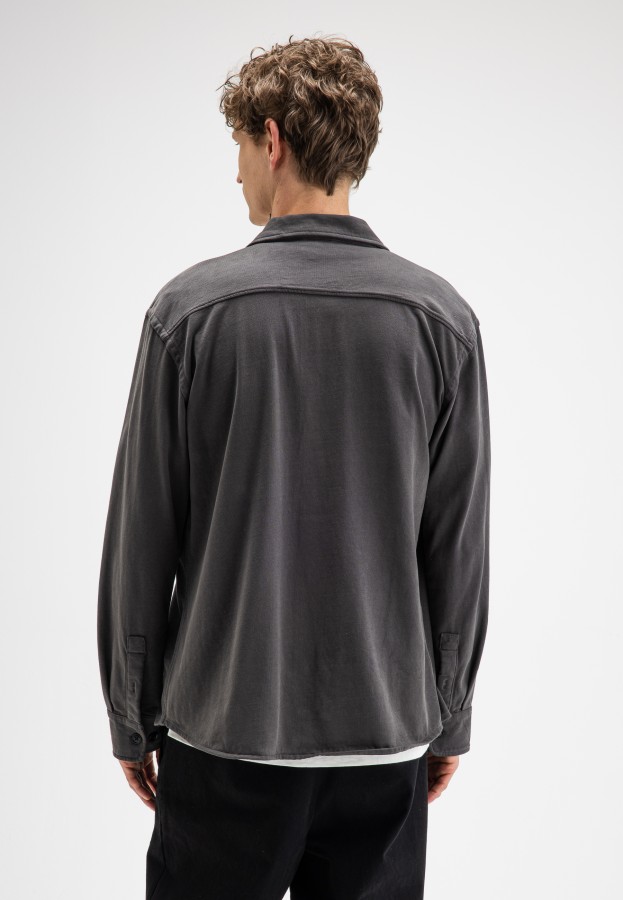 Afbeelding van Phil Peached Jersey M2624015 Agatha Grey 9001Overshirt - Butcher of Blue