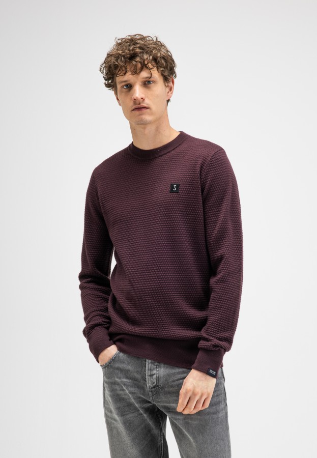Afbeelding van Structure Crew M2626032 - Pasha Purple 845 Heren Trui - Butcher of Blue