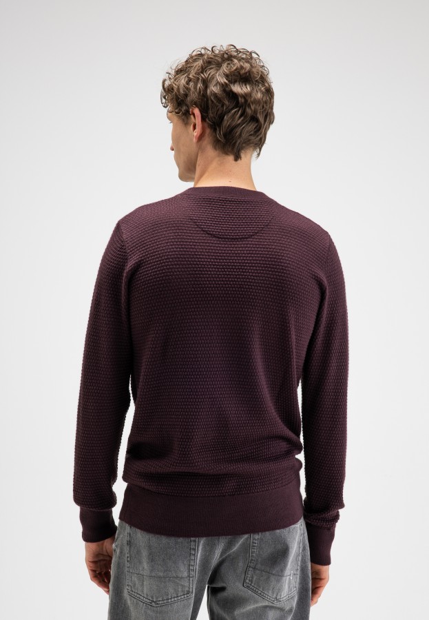 Afbeelding van Structure Crew M2626032 - Pasha Purple 845 Heren Trui - Butcher of Blue