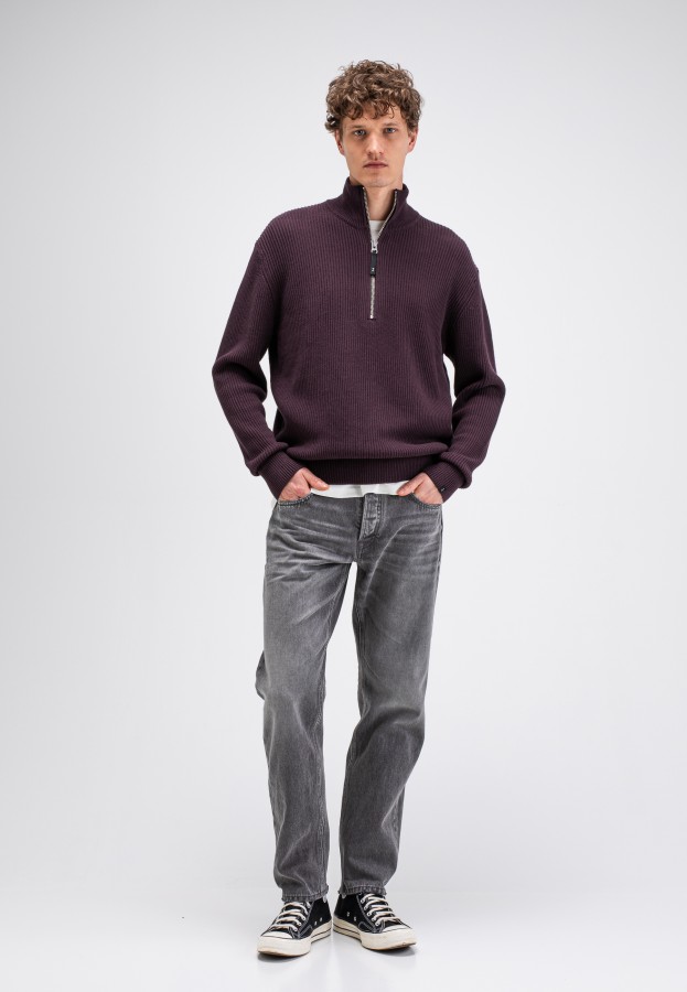 Afbeelding van Galway Half Zip M2626035 Pasha Purple 845 -  Butcher of Blue