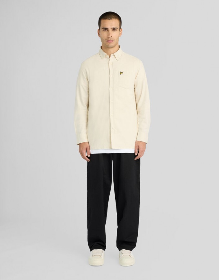 Afbeelding van LW1920V Plain Flanel Y115 White -  Lyle & Scott