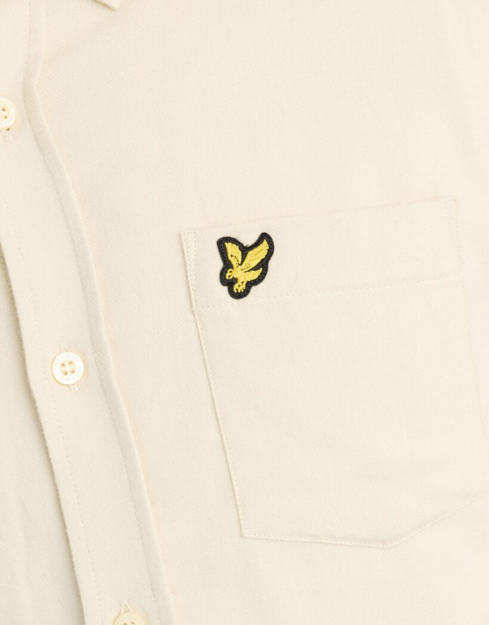 Afbeelding van LW1920V Plain Flanel Y115 White -  Lyle & Scott