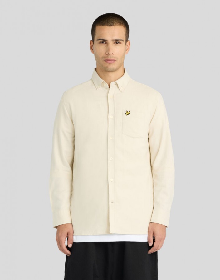 Afbeelding van LW1920V Plain Flanel Y115 White -  Lyle & Scott