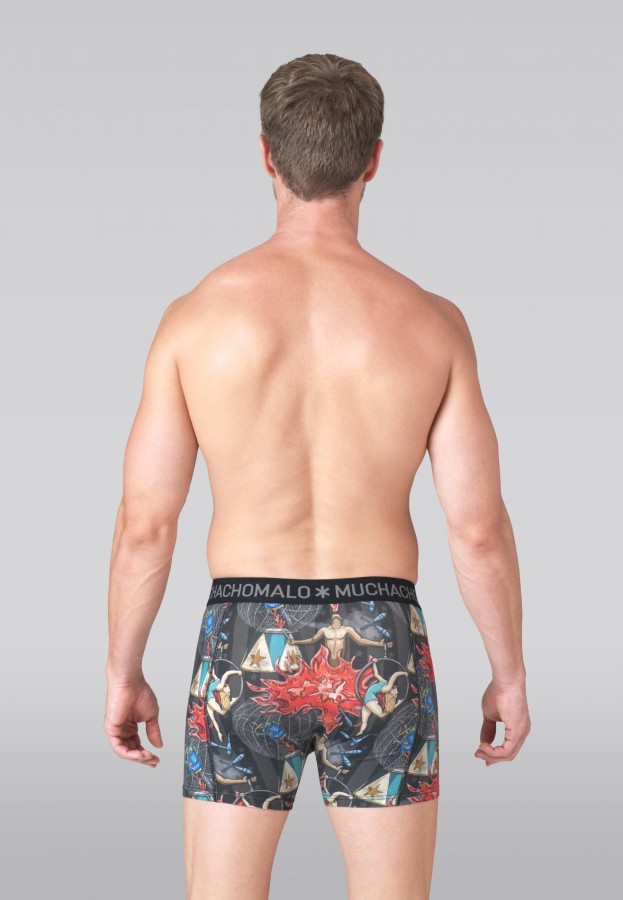 Afbeelding van CIRCUS1010 Print Black - Heren Boxers - Muchachomalo