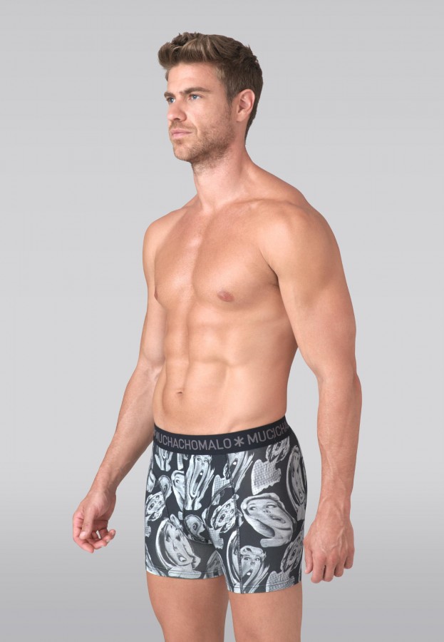 Afbeelding van CIRCUS1010 Print Black - Heren Boxers - Muchachomalo