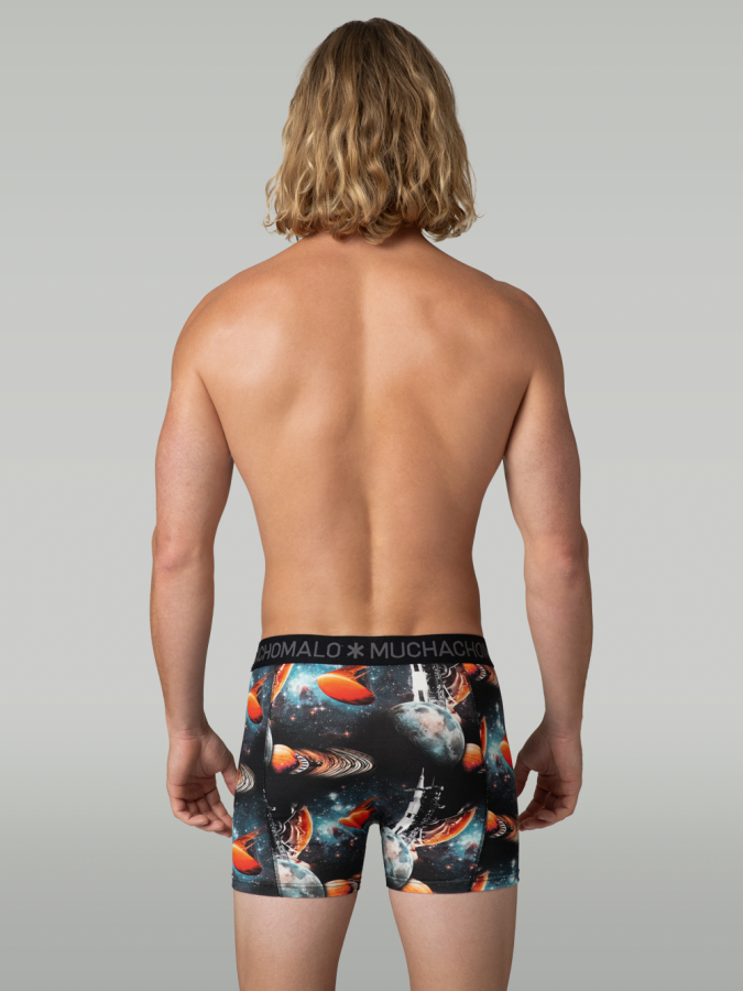 Afbeelding van MODERNAGE Print Black - Heren Boxers - Muchachomalo