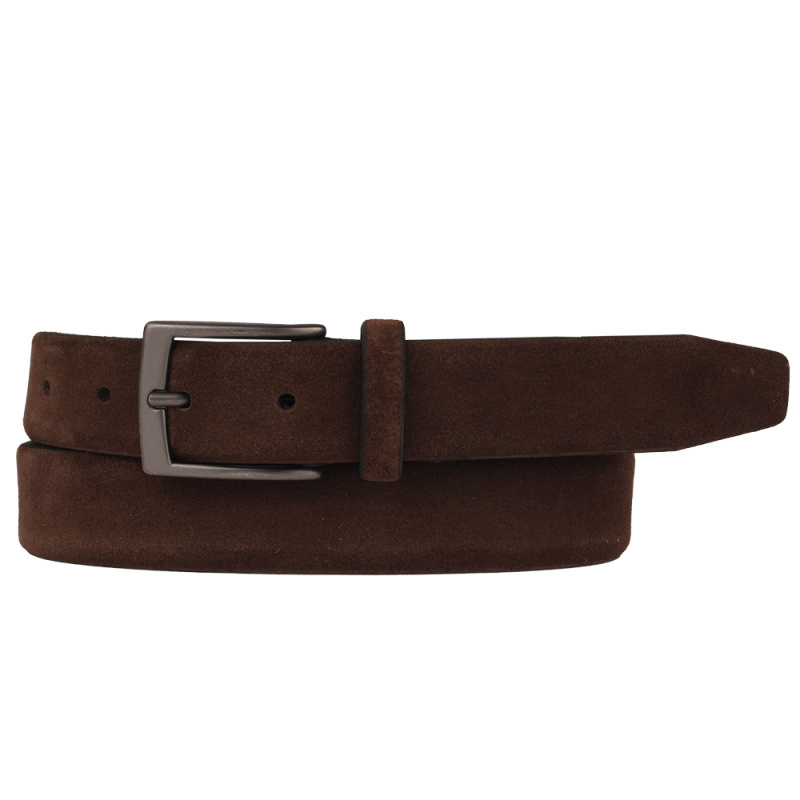 Afbeelding van PS30-25 280 Brown - Leren Suede Riem - Presly & Sun