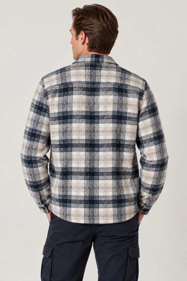 Afbeelding van KS15007 KSCHAVEZ Checkshirt - Overshirt Sky Captain - Kronstadt