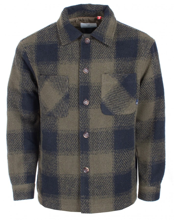 Afbeelding van KS15032 KSELMIG Gewatteerd Checkshirt - Army -Kronstadt