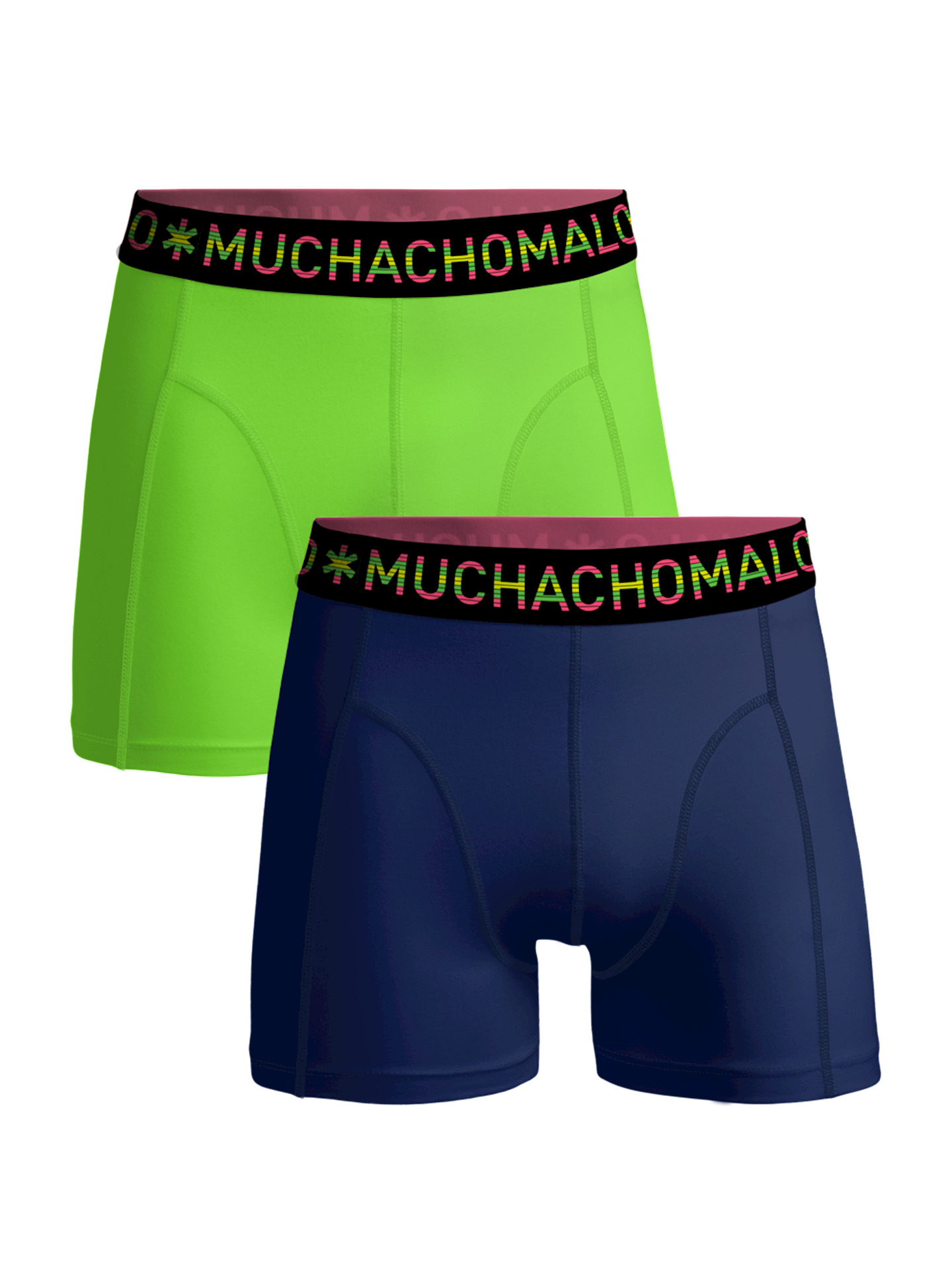 Afbeelding van Solid Solid1010-357 2-pack Boxershorts- Blue Green - Muchachomalo